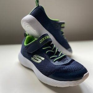 Skechers Boys Shoe Navy Blue Green